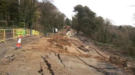 Funding for Isle of Wight landslide road refused - BBC News