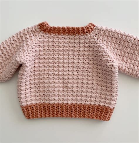 Crochet Even Moss Baby Sweater - Daisy Farm Crafts