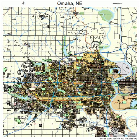 Omaha Nebraska Street Map 3137000