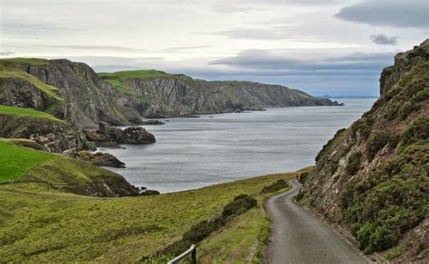 Cairn in the mist: The Berwickshire Coastal Path: Eyemouth to Dowlaw