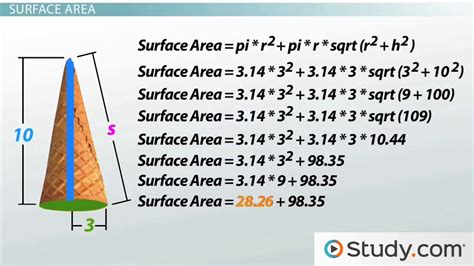 Cones: Definition, Area & Volume - Video & Lesson Transcript | Study.com