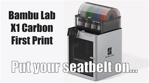 Bambu Lab X1 Carbon First Print - YouTube