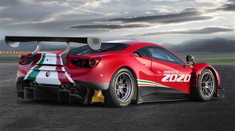 Download Car Race Car Vehicle Ferrari 488 GT3 Evo HD Wallpaper