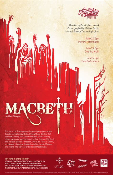 Macbeth Poster | Theatre Artwork & Promotional Material by Subplot Studio | Macbeth poster ...