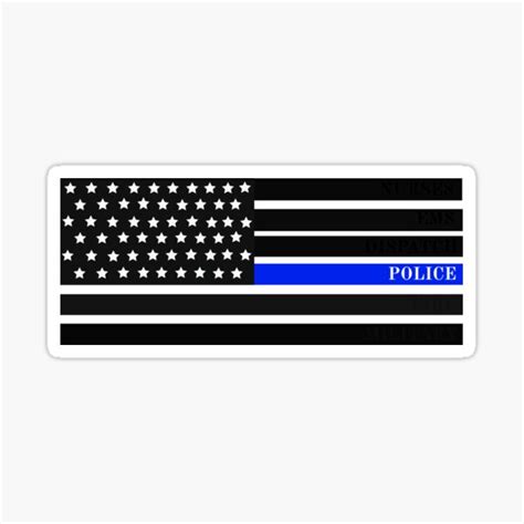 "police flag" Sticker for Sale by Mspizzirri | Redbubble