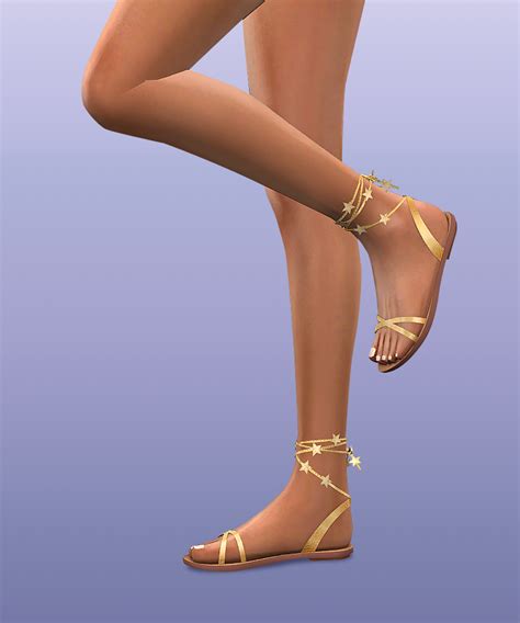 Jius-Metallic leather sandals 01 | Sims 4 cc shoes, Sims 4 mm cc, Sims 4 cc packs