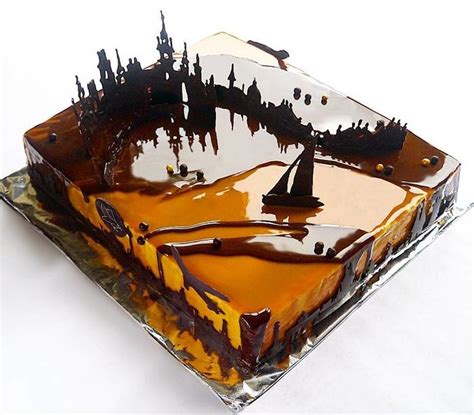 Russian Student Creates Incredible Mirror Glaze Cakes in Her Spare Time