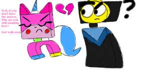 Unikitty x Master Frown Kiss by XxMisery-SeverityxX on DeviantArt