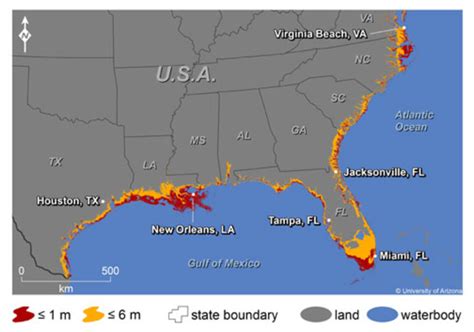 Rising Seas Will Affect Major U.S. Coastal Cities by 2100 | UANews