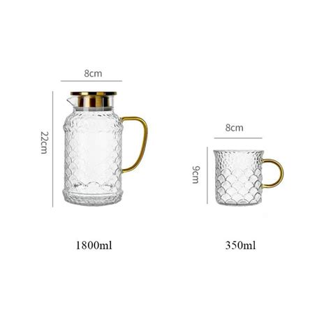 Drinking Carafe Set - Borosilicate Glassware Manufacturer in China