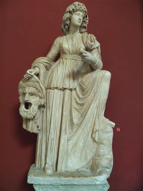 Statue of Melpomene, Muse of Tragedy, found at the Villa o… | Flickr ...