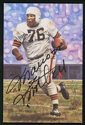 Marion Motley Signed 1991 Hall Of Fame Goal Line Art Postcard /5000 AUTO PSA COA | eBay