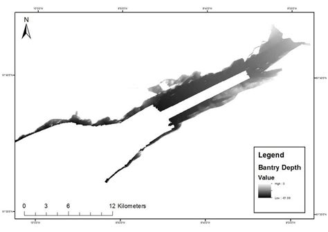 Image of bathymetry in Bantry bay. | Download Scientific Diagram