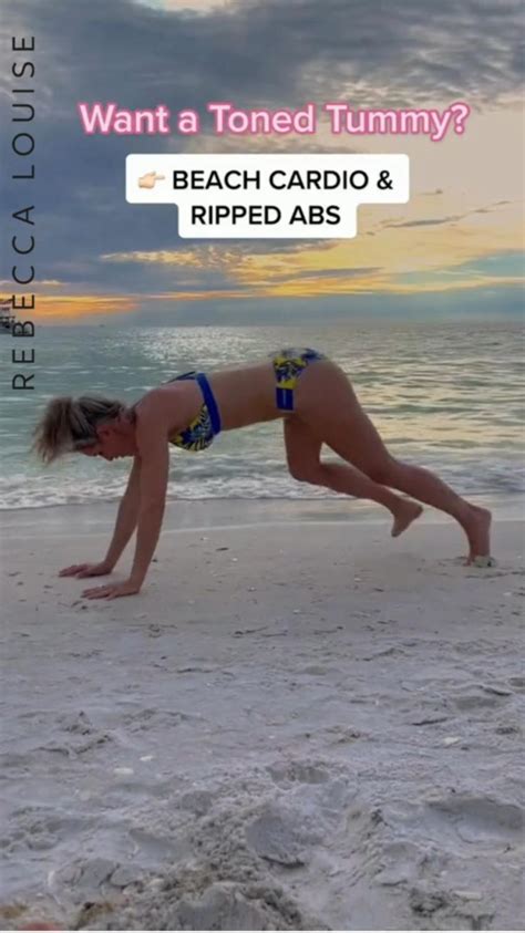 Top 4 Exercises For Your Beach Cardio and Ripped Abs Workout! | Workout ...