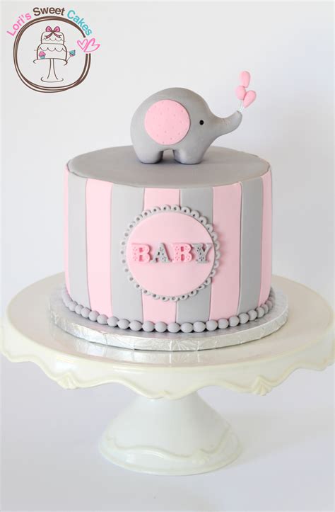 Elephant Baby Shower Cake - CakeCentral.com