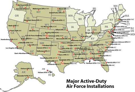 Major Air Force Installations