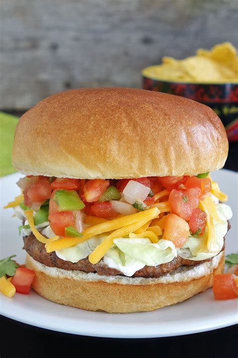 Taco Burger Recipe - Taco Lover's New Favorite Burger!