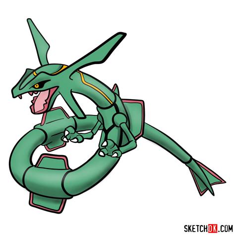 How To Draw Rayquaza - Cakephase25