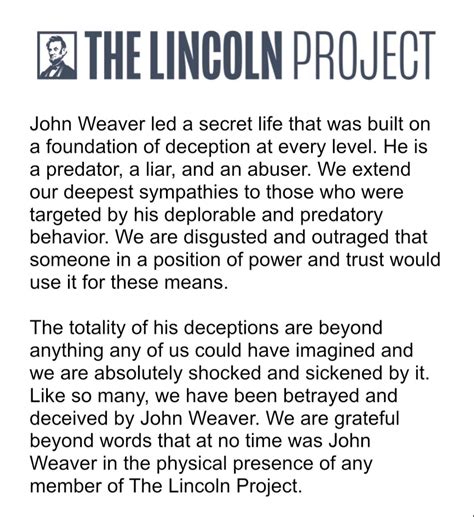 Lincoln Project Denounces Co-Founder After Nasty Sexual Allegations