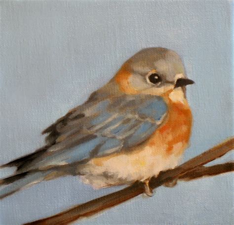 Adele Loomans Fine Art: Eunice's Blue Bird