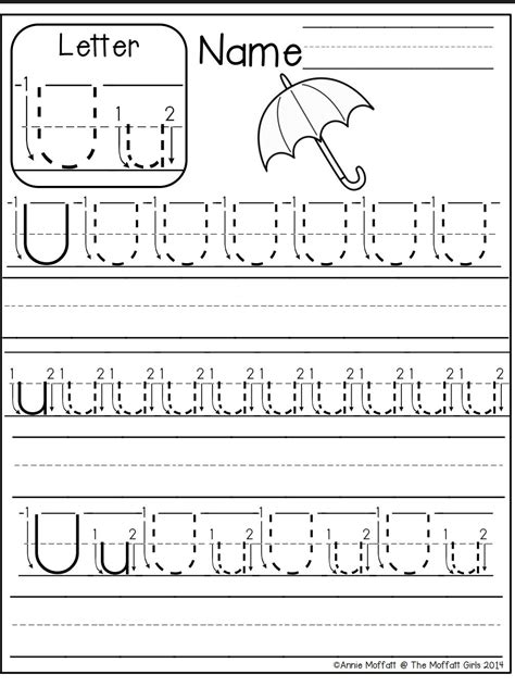 Letter U worksheet | Alphabet worksheets kindergarten, Letter ...