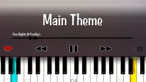 Main Theme - Five Nights At Freddy's Piano Version ( Easy Piano ...