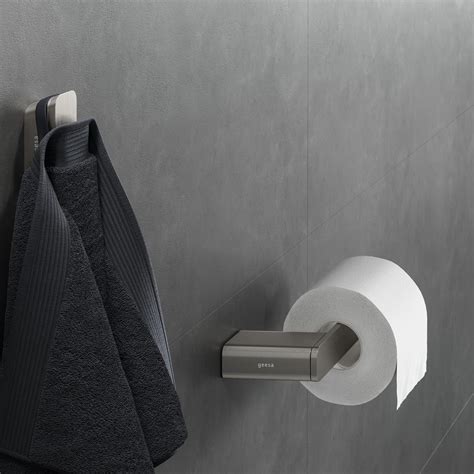 Shift Brushed Stainless Steel | Toilet Roll Holder Double Brushed Stainless Steel With Shelf In ...