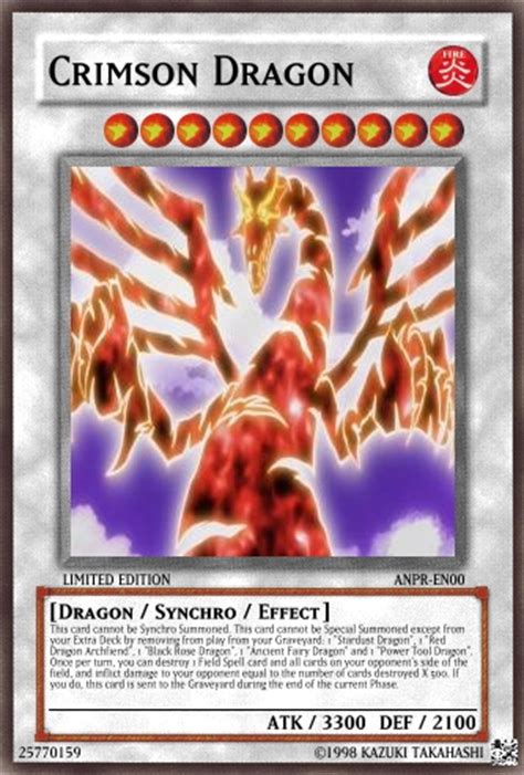 Image - Crimson Dragon -3.jpg - Yu-Gi-Oh Card Maker Wiki - Cards, decks ...