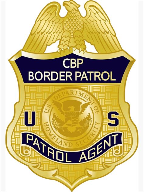 "United States Border Patrol Badge Immigration" Poster for Sale by ArgosDesigns | Redbubble