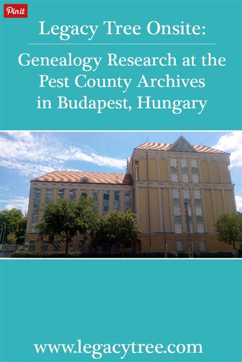 Genealogy Research at the Pest County Archives, Hungary | Legacy Tree