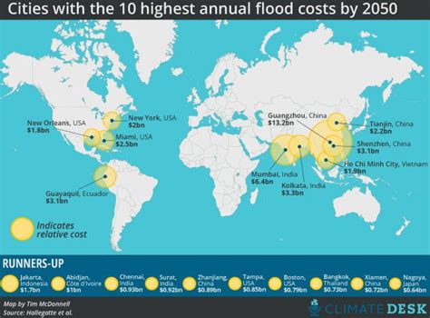 These 20 cities have the most to lose from rising sea levels - The ...