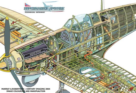 Spitfire Cutaway | Wwii aircraft, Wwii airplane, Fighter aircraft