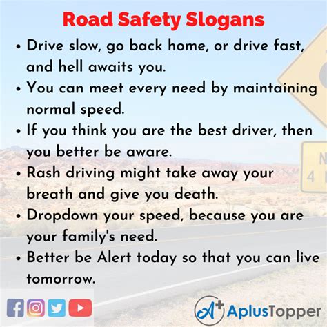 Road Safety Slogans | Unique and Catchy Slogans On Road Safety