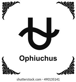 Ophiuchus Zodiac Symbol Vector Illustration Zodiac Stock Vector ...