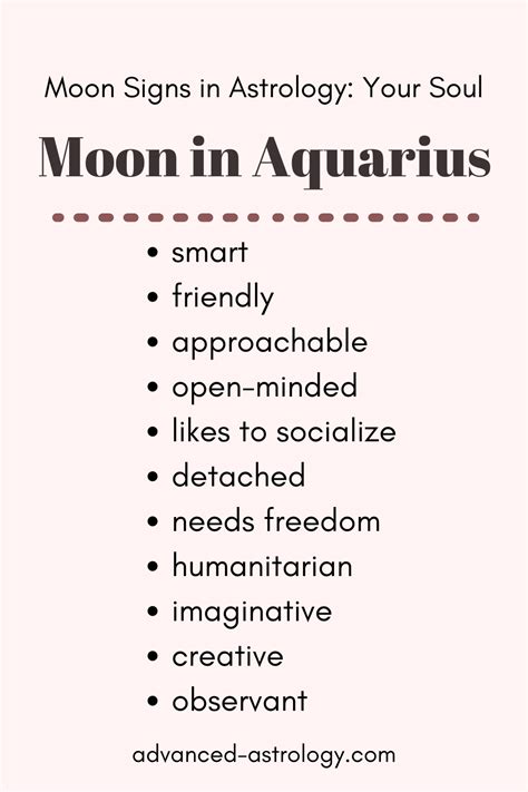 In this article, you can learn about the Moon in Aquarius. People with ...