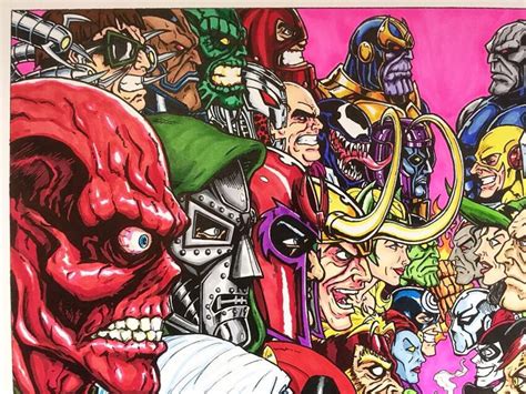 Marvel Vs DC Villains 11x17 Fine Art Print - Etsy