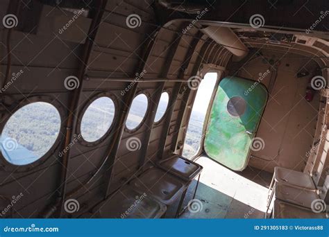 Airplane Flying with Open Door Stock Image - Image of airplane ...