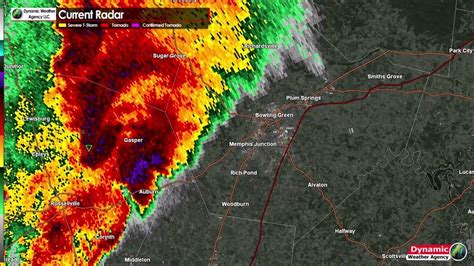 Radar Loop of the Bowling Green, KY Tornado (December 11, 2021) - YouTube