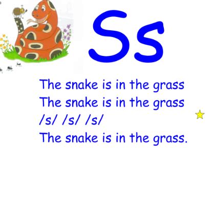 Letter S Song Jolly Phonics - Session words in alphabetical order