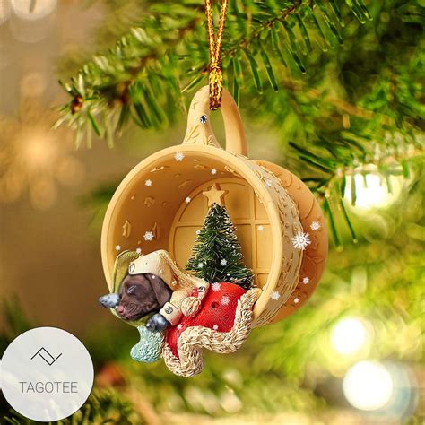 Very Good Quality German Shorthaired Pointer Sleeping In A Tiny Cup Christmas Holiday Ornament ...