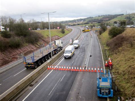 M5 Junction 4 Closed at Underbridge © Roy Hughes :: Geograph Britain ...