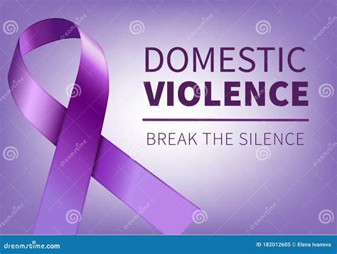 Domestic Violence Purple Ribbon Cartoon Vector | CartoonDealer.com #165853375