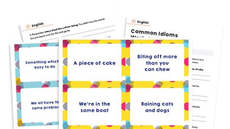 Idioms Worksheets