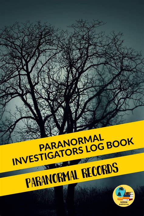 Paranormal Investigators Log Book | Paranormal Records in 2020 | Paranormal investigation, Ghost ...