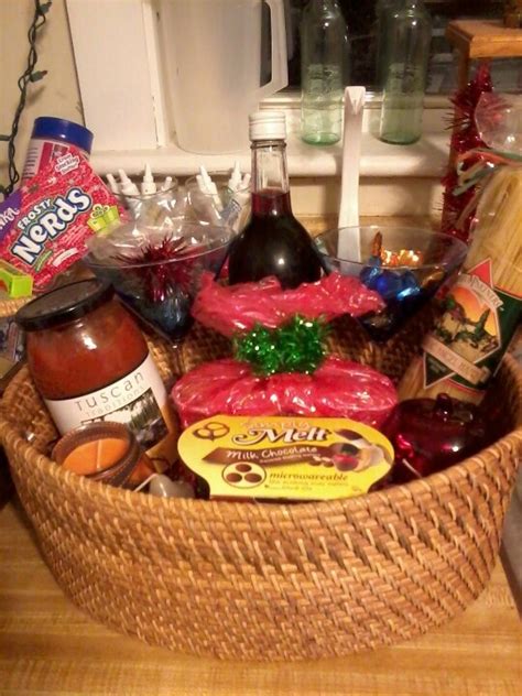 Date night basket | Date night basket, Holiday gift baskets, Jar gifts