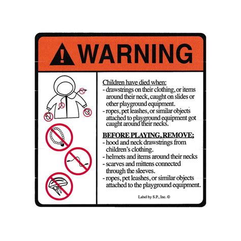 50 4" x 5" ASTM Sling Warning Labels- Soft Infant Carrier Labels- Fall And Suffocation Labels ...