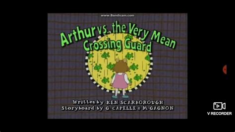 arthur arthur vs. the very mean crossing guard title card - YouTube