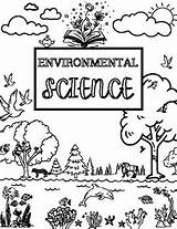 Environmental Science Coloring Cover Page By Kari Nelson  TPT sketch template