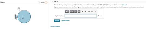 Solved Part B Determine the angular impulse about point O | Chegg.com