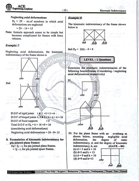[GATE MATERIAL] Structural Analysis - Civil Engineering - Ace Engineering Academy GATE - 2015 ...